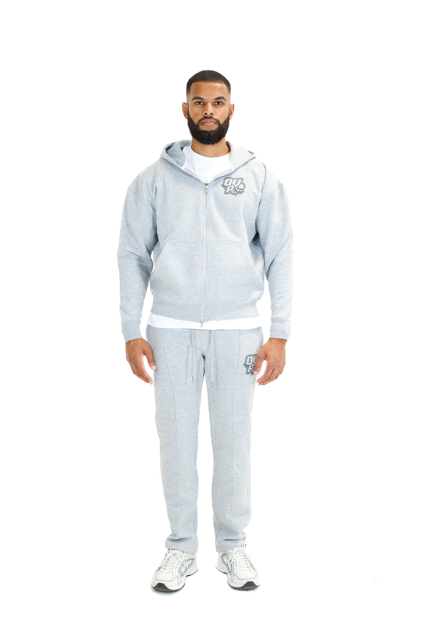 ESSENTIAL ZIP-UP HOODIE GREY