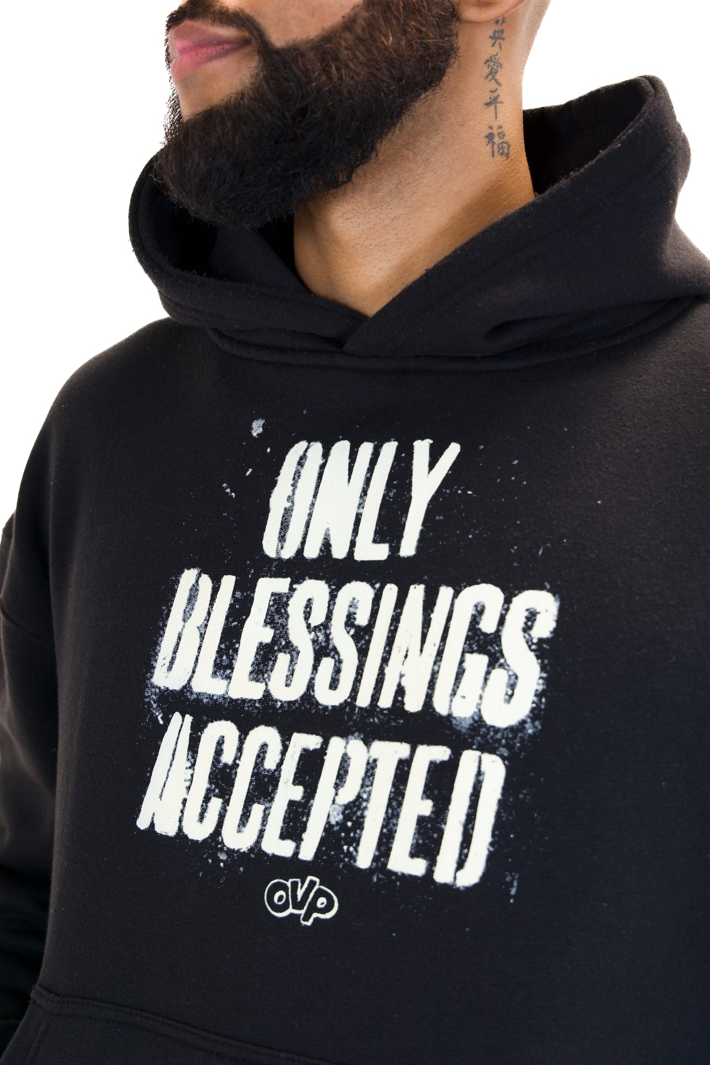 ONLY BLESSINGS ACCEPTED HOODIE BLACK