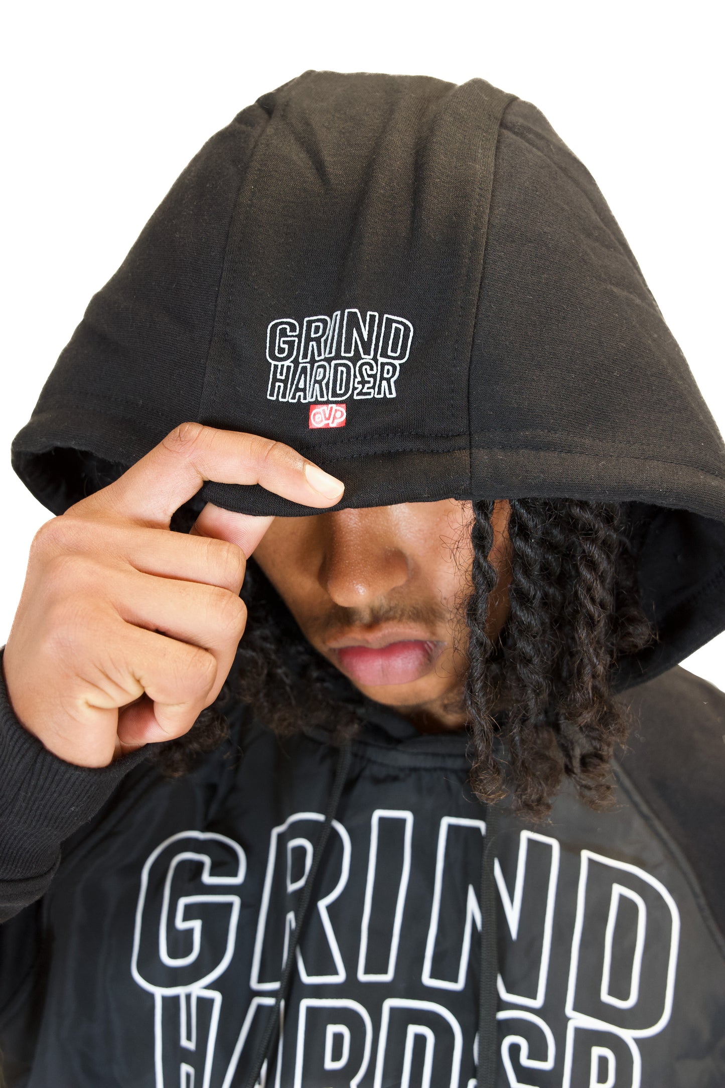 GRIND HARDER HOODIE BLACK