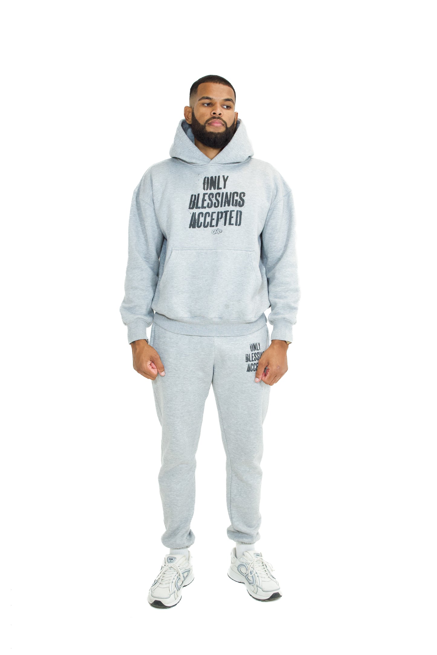 ONLY BLESSINGS ACCEPTED PANTS GREY