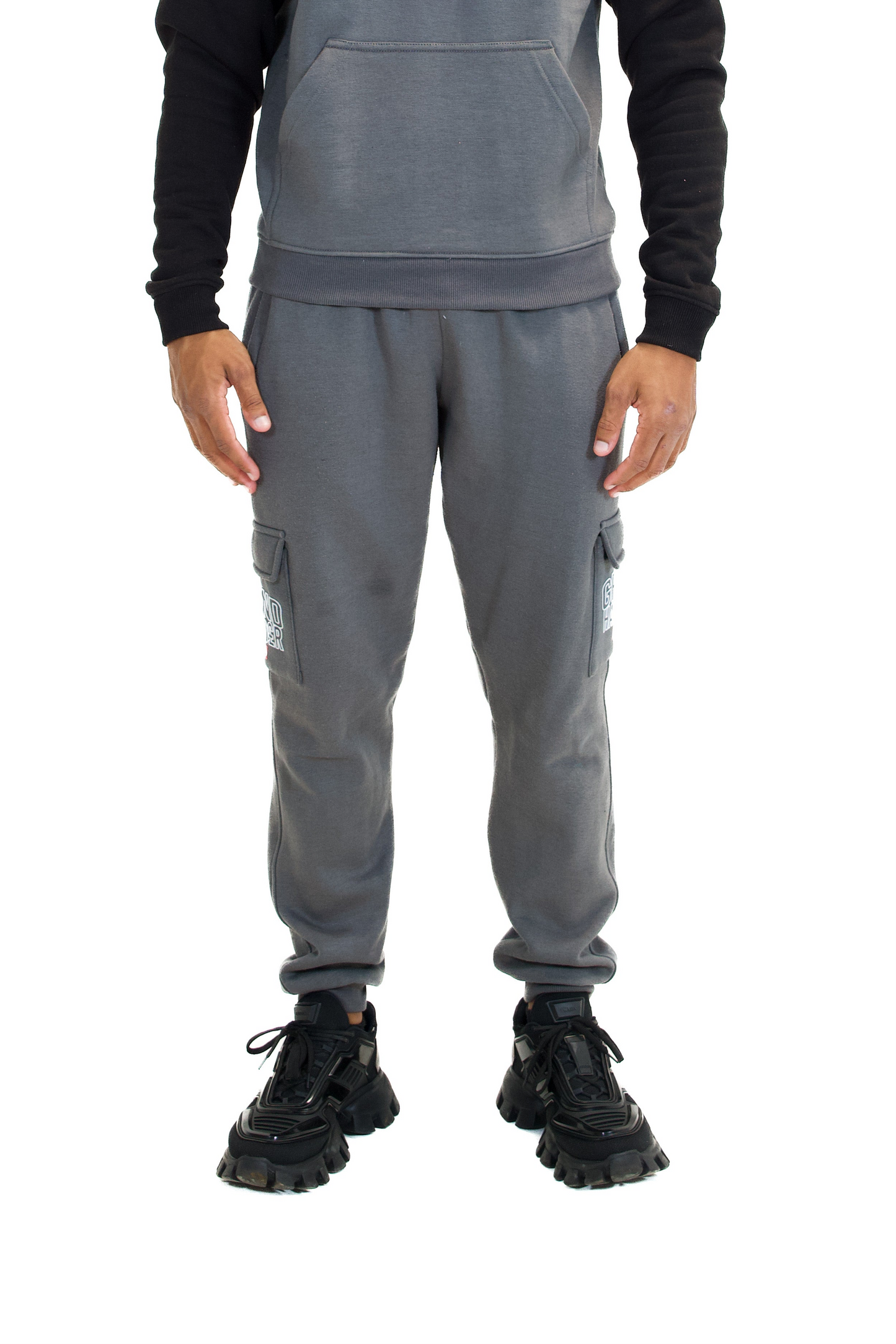 GRIND HARDER DARK GREY JOGGERS