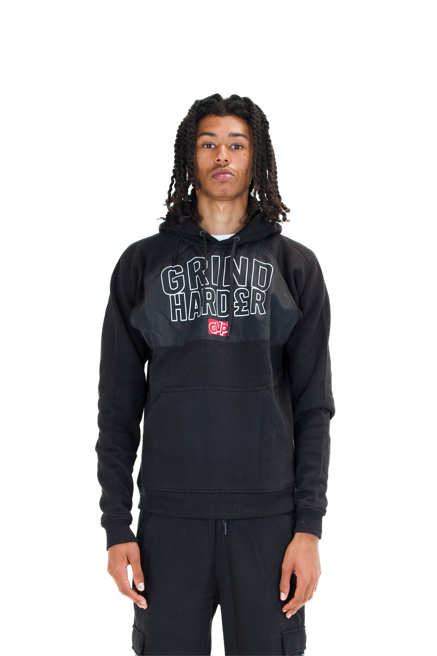 GRIND HARDER HOODIE BLACK