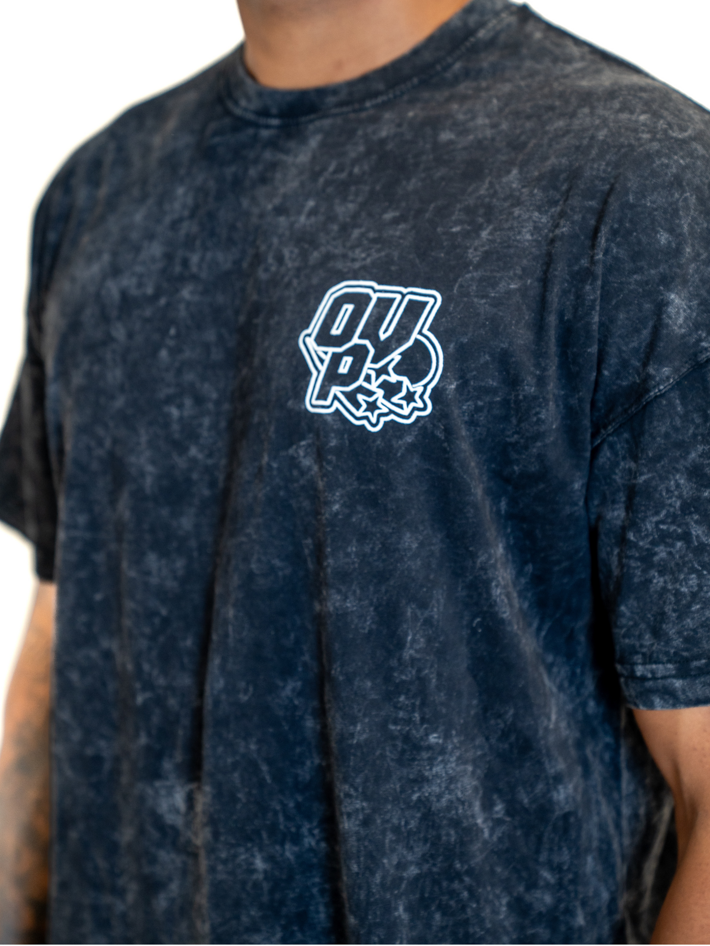 ACID WASH & WHITE OVP WORLDWIDE T-SHIRT